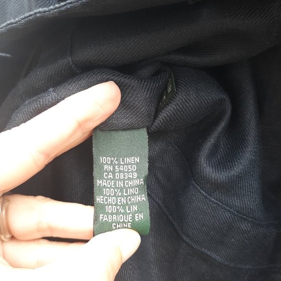 Vintage Lauren Ralph Lauren Linen Utility Jacket - Picture 6 of 6
